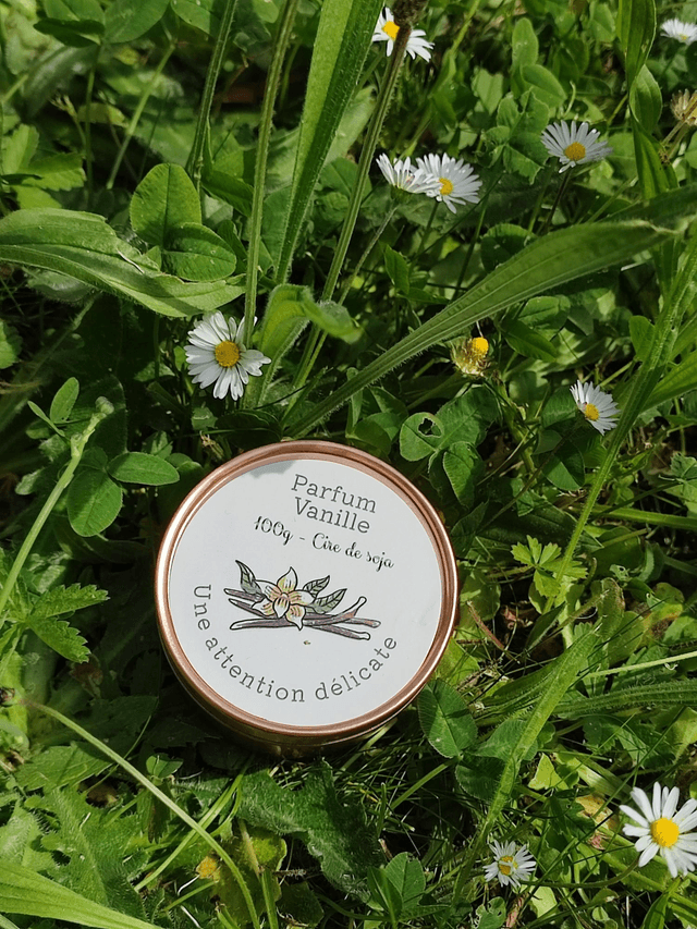 Bougie parfumée vanille 100g
