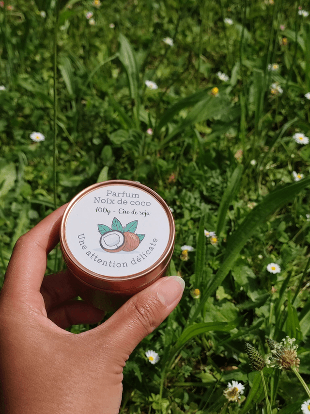 Bougie parfumée noix de coco 100g