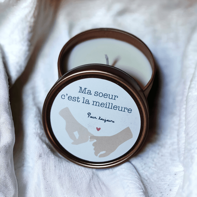 Bougie parfumée ma soeur c&#039;est la meilleure 100g