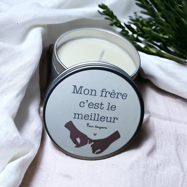 Bougie parfumée Mon frère c&#039;est le meilleur 100g