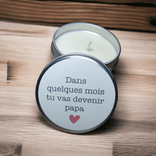 Bougie parfumée Dans quelques mois tu vas devenir papa