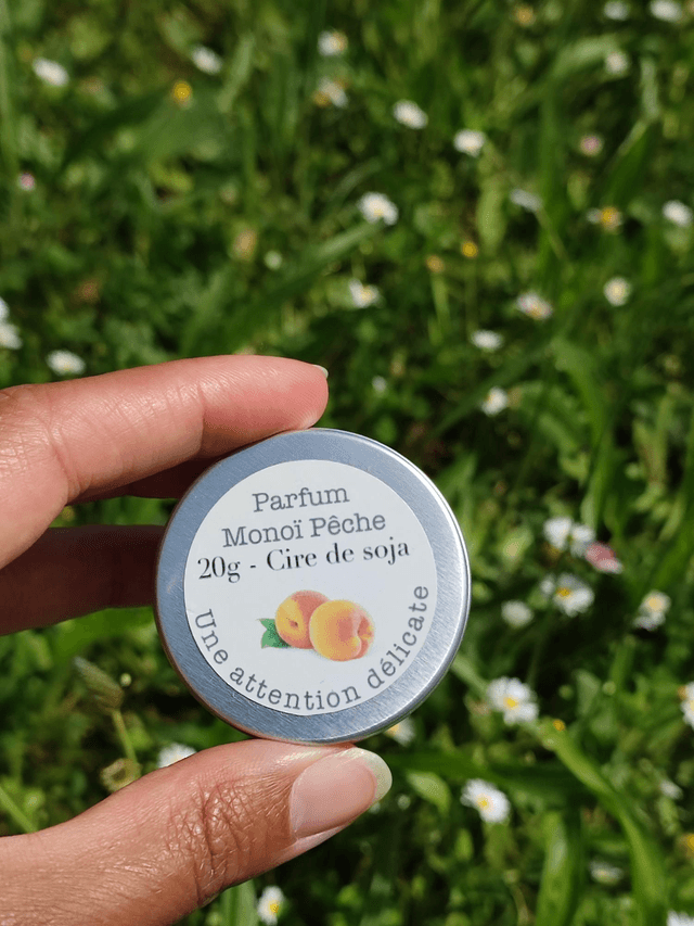 Bougie parfumée Monoï Pêche 20g